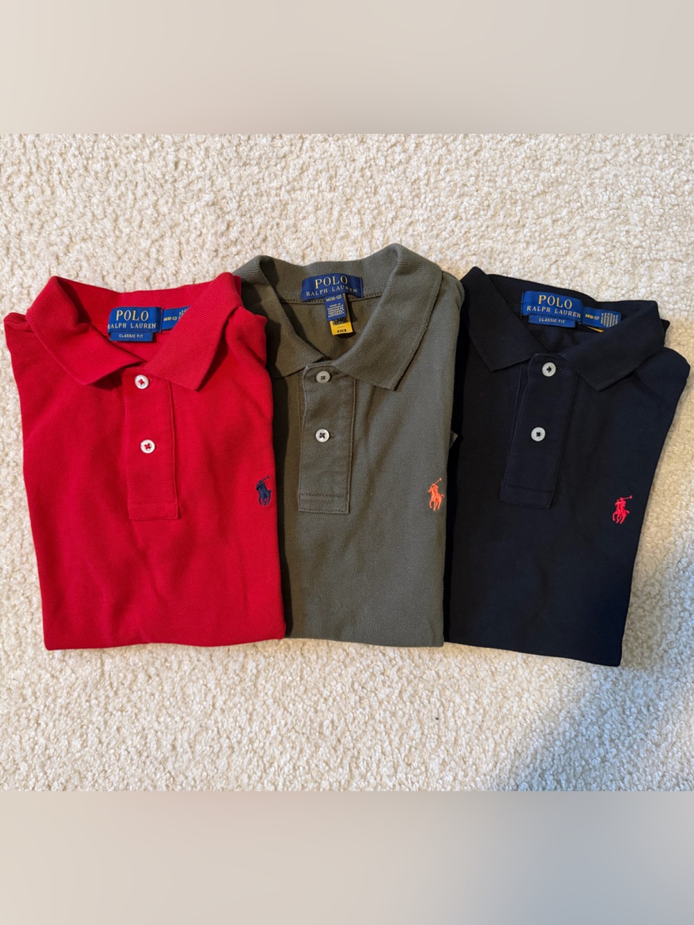 Polo by Ralph Lauren (Bundle of 3 polos)